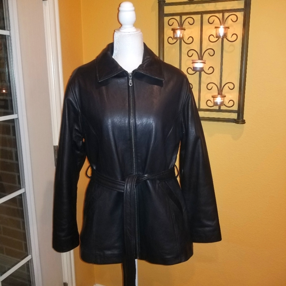 NWOT United Face Leather Jacket
